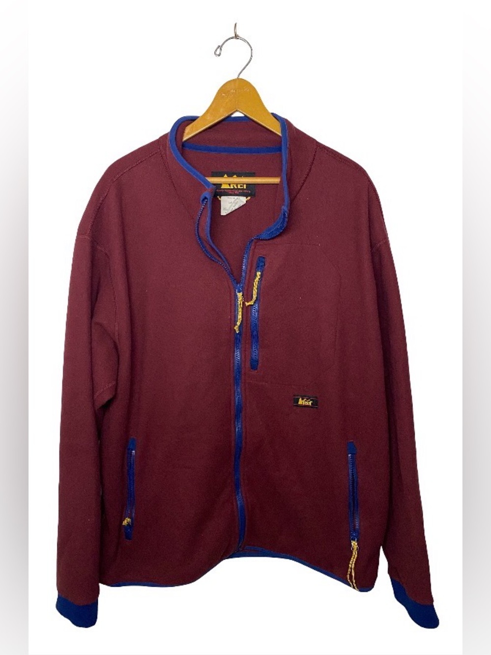 Vintage Burgundy/Maroon REI Granola/Gorpcore Fleece Jacket Men’s Large